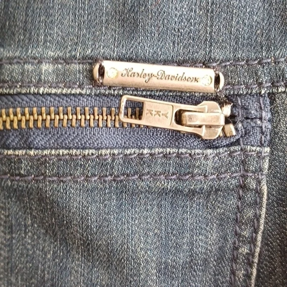 HARLEY Davidson Jeans Jacket. - Picture 2 of 10